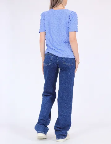 Tricou Pieces, albastru
