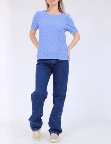 Tricou Pieces, albastru