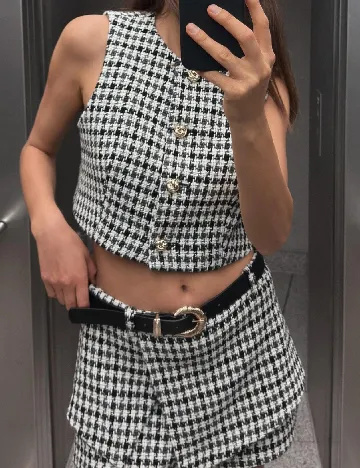 Vesta Zara, alb/negru