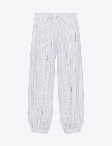 Pantaloni Zara, alb