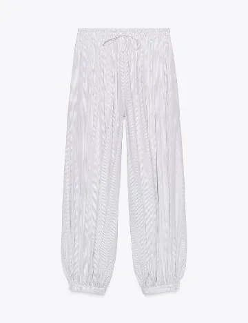 Pantaloni Zara, alb