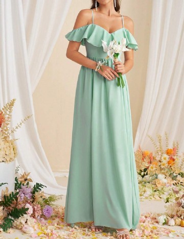 Rochie lunga SHEIN, verde