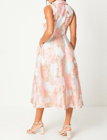 Rochie medie Coast, alb/roz