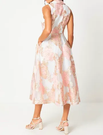 Rochie medie Coast, alb/roz