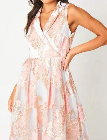 Rochie medie Coast, alb/roz