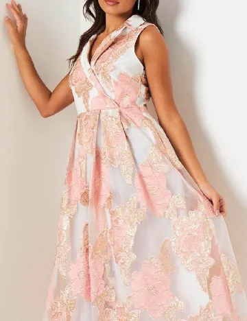 Rochie medie Coast, alb/roz