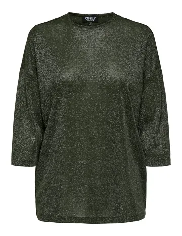 Bluza Only, verde inchis