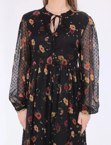 Rochie lunga Only, negru