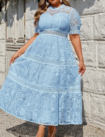 Rochie lunga SHEIN CURVE, albastru