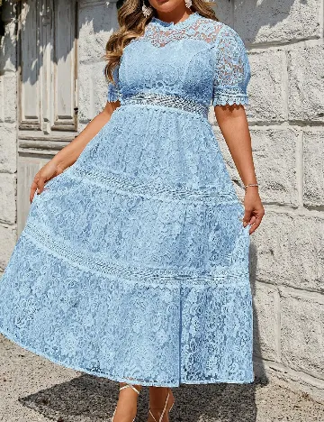 Rochie lunga SHEIN CURVE, albastru
