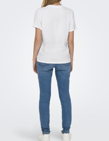 Tricou Only, alb