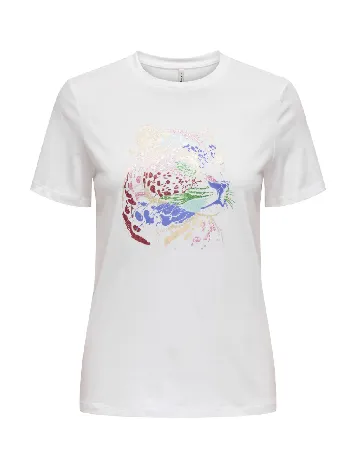 Tricou Only, alb