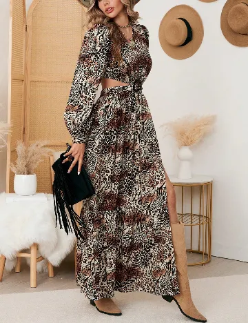 Rochie lunga SHEIN, animal print