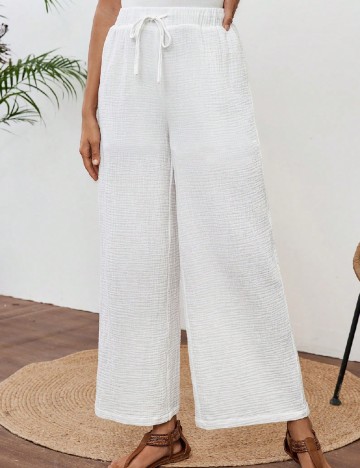 Pantaloni Emery Rose, alb