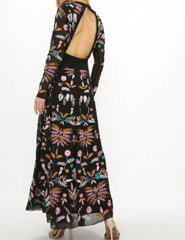 Rochie lunga Coast, negru