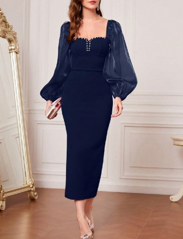 Rochie medie SHEIN, albastru