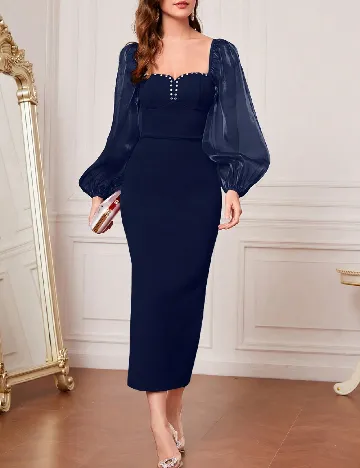 Rochie medie SHEIN, albastru