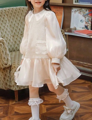Rochie Shein Kids, crem