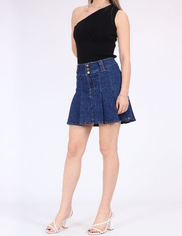 Fusta Vero Moda, albastru