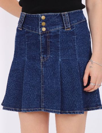 Fusta Vero Moda, albastru