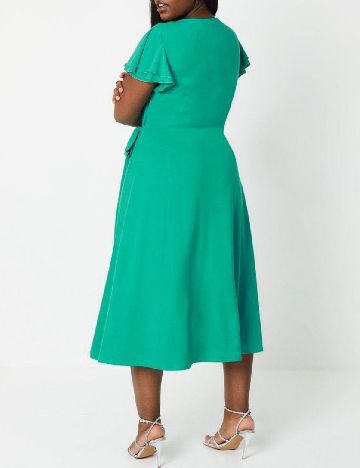 Rochie medie Coast Plus Size, turcoaz