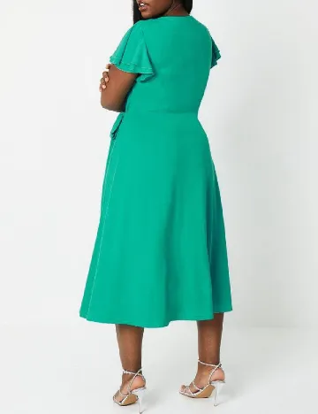 Rochie medie Coast Plus Size, turcoaz