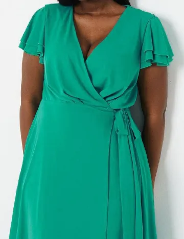 Rochie medie Coast Plus Size, turcoaz