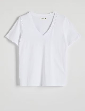 Tricou Reserved, alb