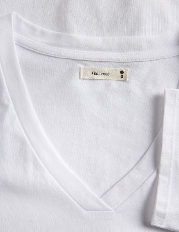 Tricou Reserved, alb