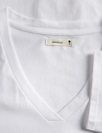 Tricou Reserved, alb