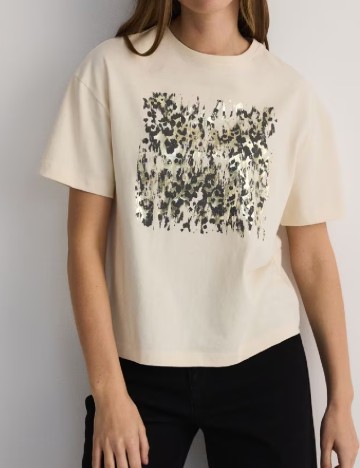 Tricou Reserved, crem
