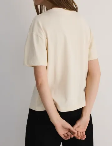 Tricou Reserved, crem