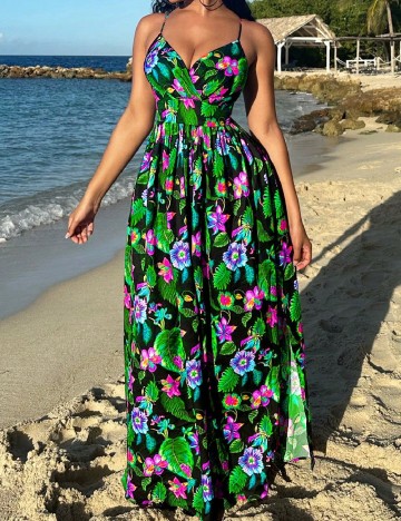 Rochie lunga SHEIN, floral print