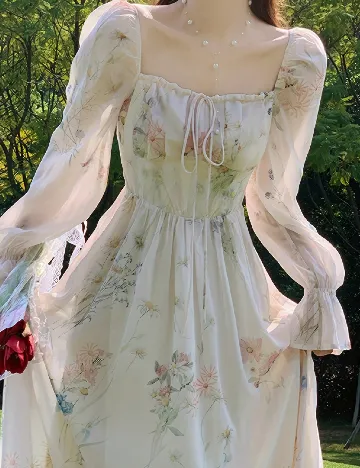 Rochie medie SHEIN, ecru