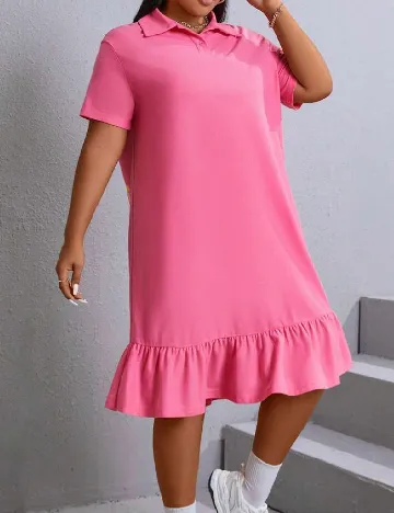 Rochie medie SHEIN CURVE, roz