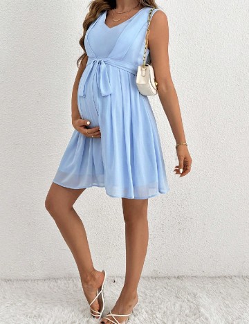 Rochie scurta SHEIN Maternity, albastru