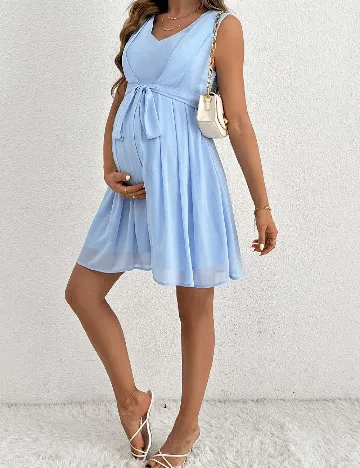 Rochie scurta SHEIN Maternity, albastru