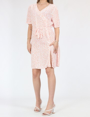 Rochie scurta Pieces, alb