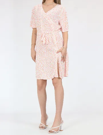 Rochie scurta Pieces, alb