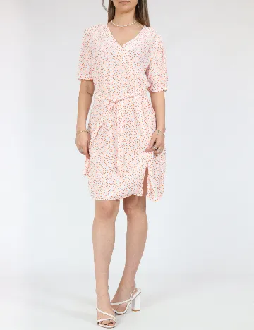 Rochie scurta Pieces, alb