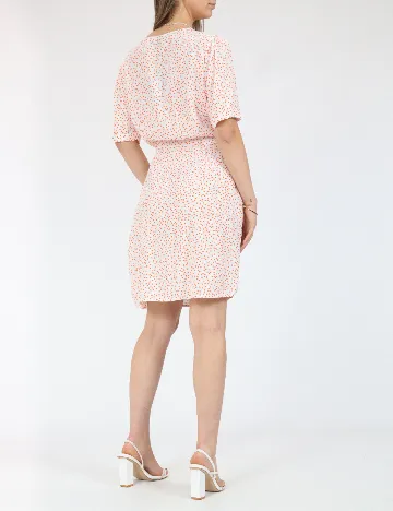 Rochie scurta Pieces, alb