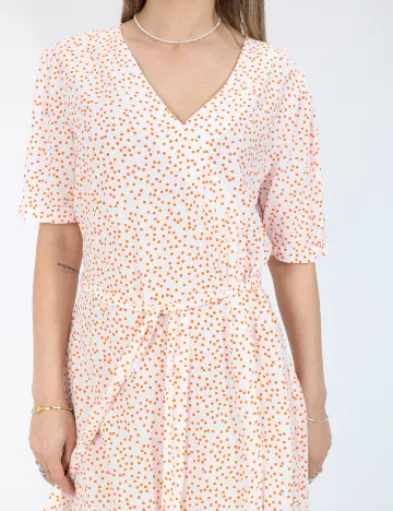 Rochie scurta Pieces, alb