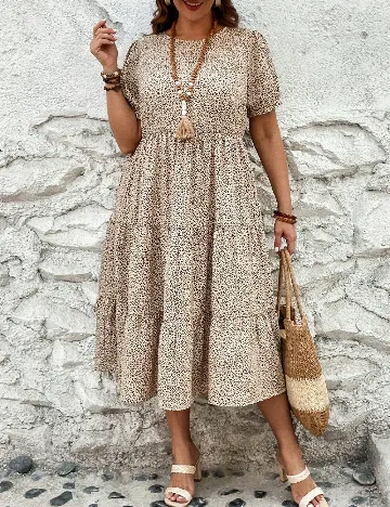 Rochie medie SHEIN CURVE, animal print