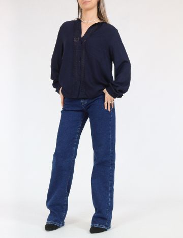 Camasa Pieces, bleumarin