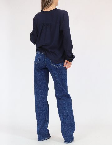 Camasa Pieces, bleumarin