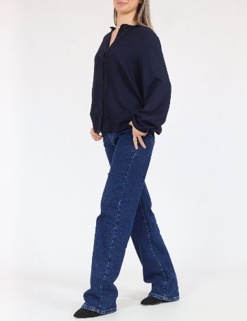 Camasa Pieces, bleumarin