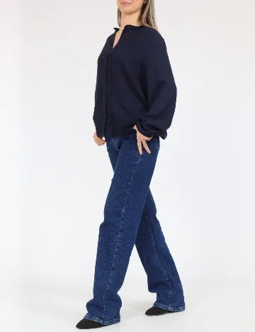 Camasa Pieces, bleumarin