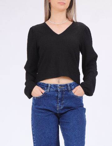 Bluza Pieces, negru