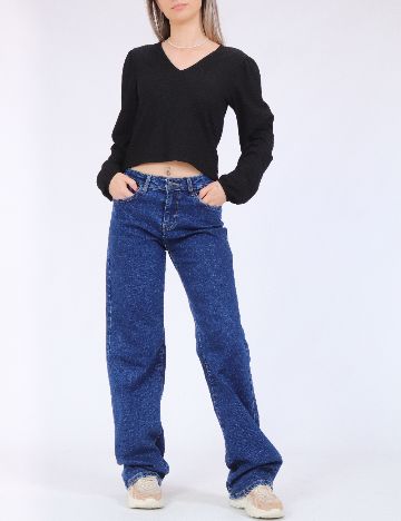 Bluza Pieces, negru