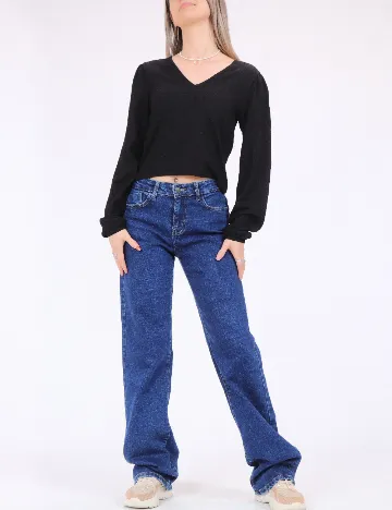 Bluza Pieces, negru